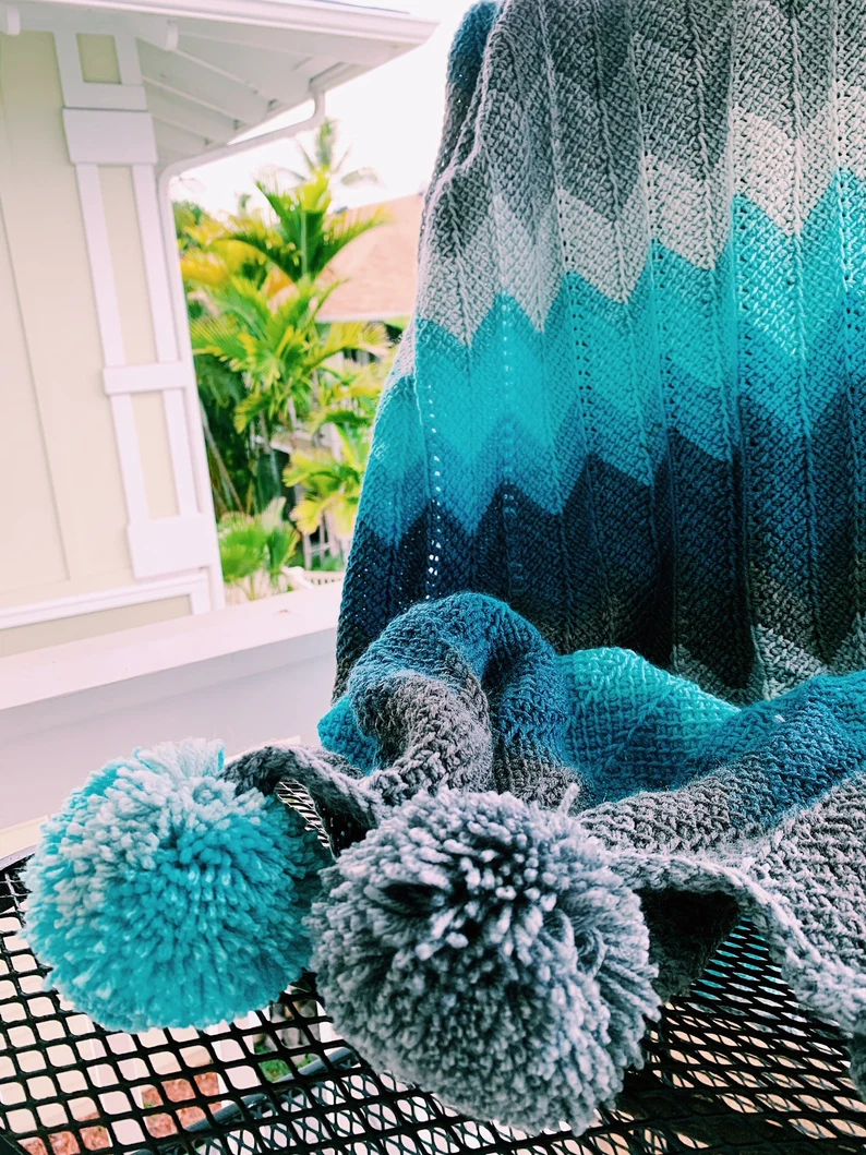 Bahama Blanket // Tunisian Crochet PDF Pattern