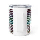 Our Emmy Blanket Print Travel Mug - Insulated Crochet Coffee Mug for College or Home - Cozy Insulated Mug for Dorm Life, or Office Days - Perfect Gift for Crocheters or Students
