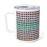 Our Emmy Blanket Print Travel Mug - Insulated Crochet Coffee Mug for College or Home - Cozy Insulated Mug for Dorm Life, or Office Days - Perfect Gift for Crocheters or Students