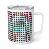 Our Emmy Blanket Print Travel Mug - Insulated Crochet Coffee Mug for College or Home - Cozy Insulated Mug for Dorm Life, or Office Days - Perfect Gift for Crocheters or Students