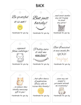 Printable Funny Gift Tags for Cat Lovers - Funny Double Sided Crochet Gift Tags - Crochet Quote Gift Tags - Funny Gift Tags PDF - Cat Owners