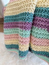 Textured Crochet Baby Blanket Pattern – The Avery