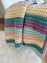 Textured Crochet Baby Blanket Pattern – The Avery
