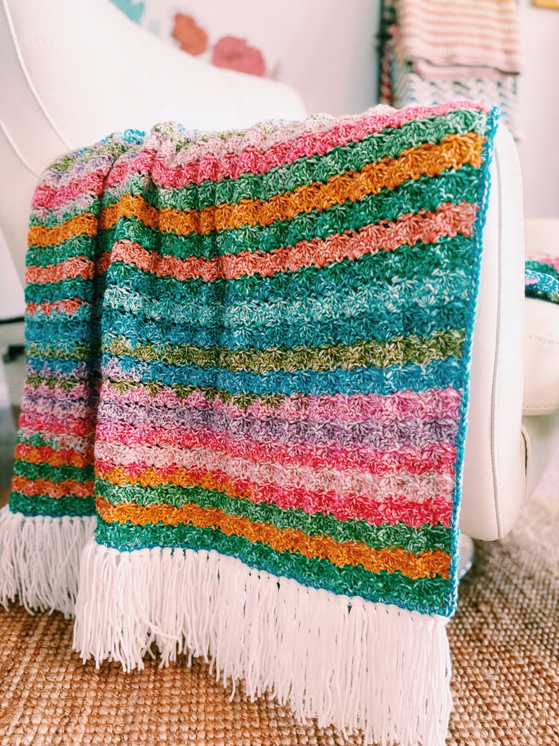 Shell Stitch Crochet Blanket Pattern – The Felicity