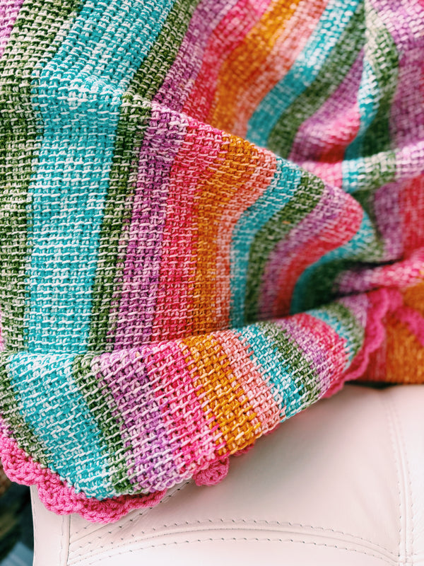 Tunisian Crochet Corner to Corner Baby Blanket - Crochet Baby Blanket Pattern - The Callie