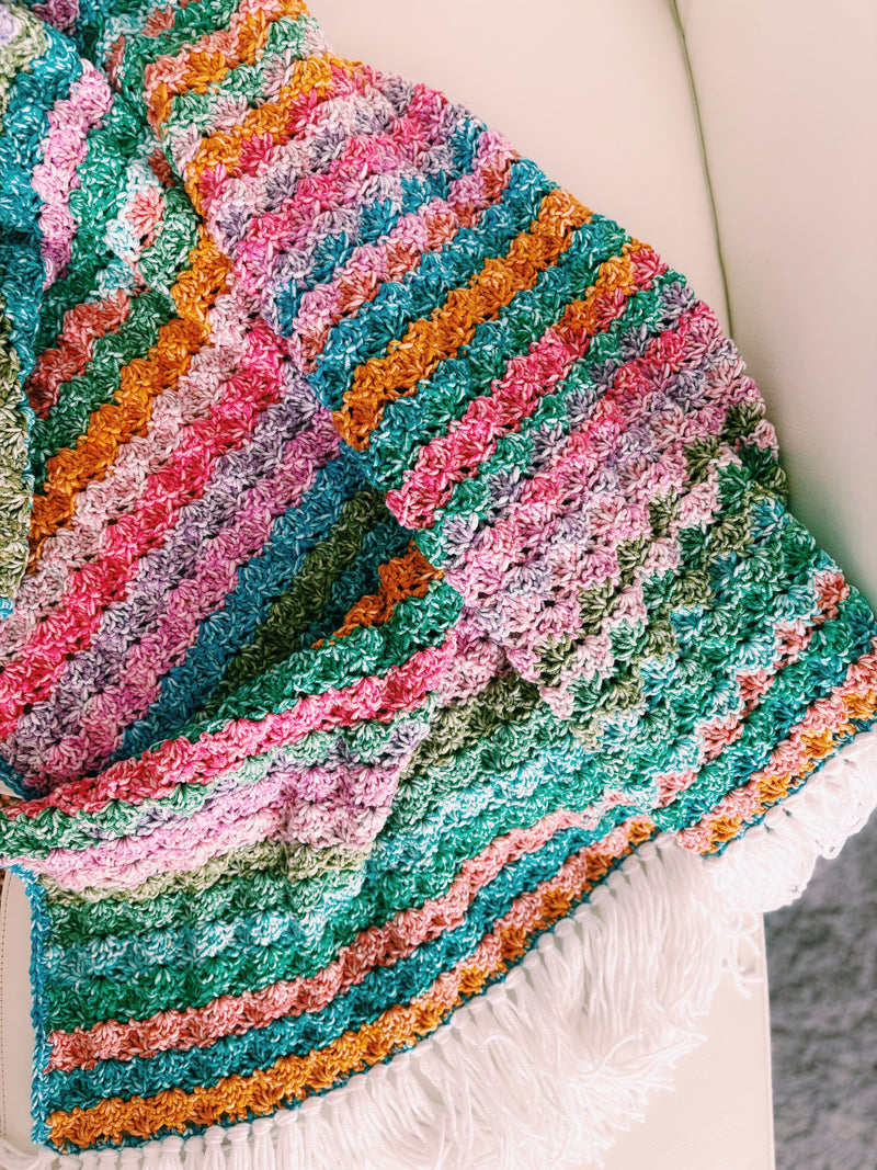 Shell Stitch Crochet Blanket Pattern – The Felicity – I Can
