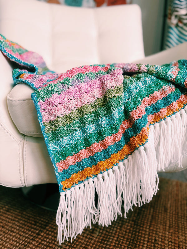 Shell Stitch Crochet Blanket Pattern – The Felicity
