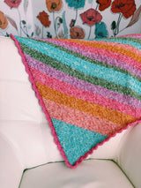 Tunisian Crochet Corner to Corner Baby Blanket - Crochet Baby Blanket Pattern - The Callie
