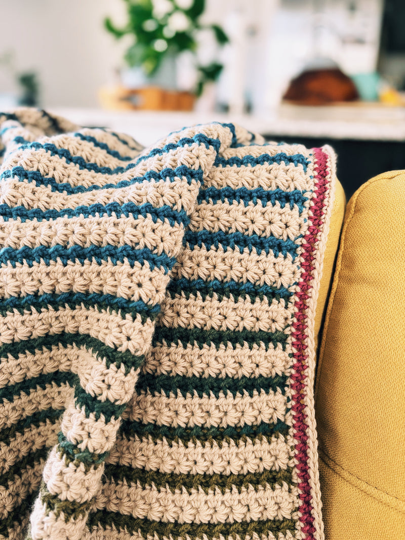 The Amelia Blanket: Two Color Textured Crochet Throw – I Can Crochet That