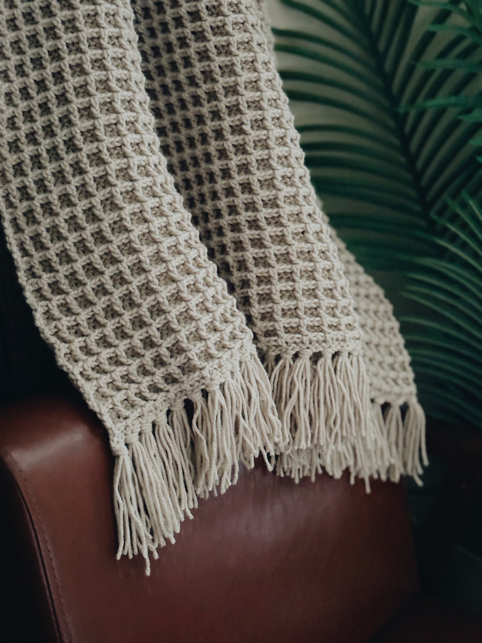 Crochet Waffle Stitch Blanket – I Can Crochet That