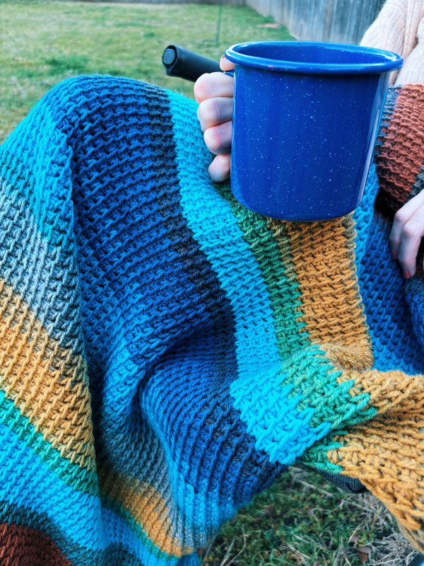 Tunisian Crochet Camping Blanket Pattern | The Quinn