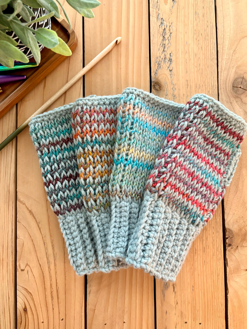 Tunisian Crochet Fingerless Gloves Crochet Pattern