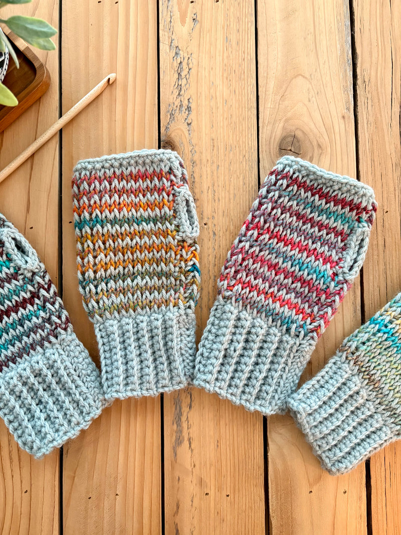 Tunisian Crochet Fingerless Gloves Crochet Pattern