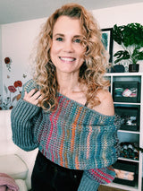 Tunisian Crochet Sweater Scarf Pattern | Beginner Friendly Wrap | Sizes XS to 5XL, 3 Yarn Options (PDF)