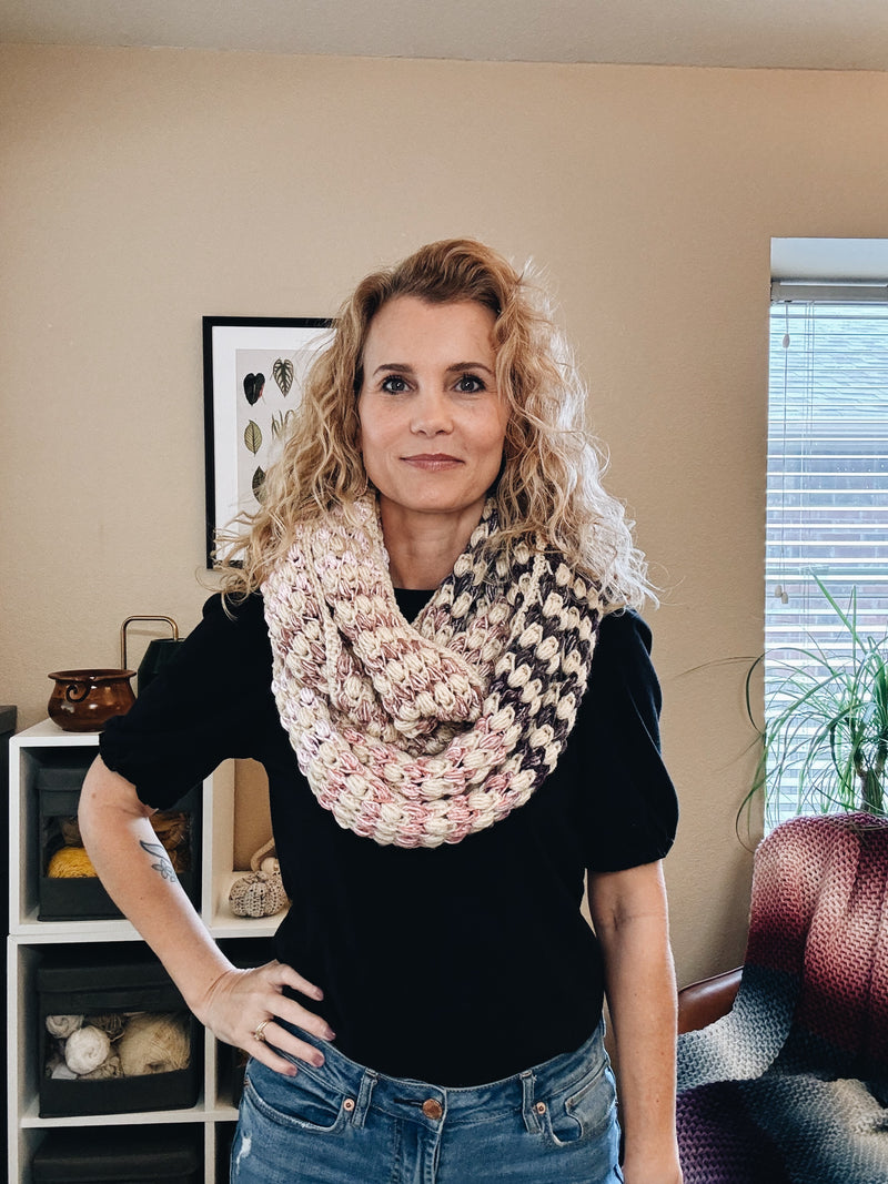 Tunisian Crochet Infinity Scarf Pattern