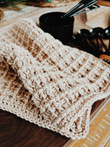 Tunisian Crochet Waffle Stitch Dishcloth Pattern