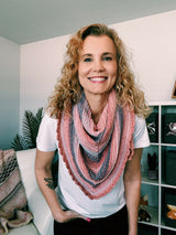 Tunisian Crochet Triangle Scarf (Curl-Free Shawl Pattern PDF)