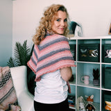 Tunisian Crochet Triangle Scarf (Curl-Free Shawl Pattern PDF)