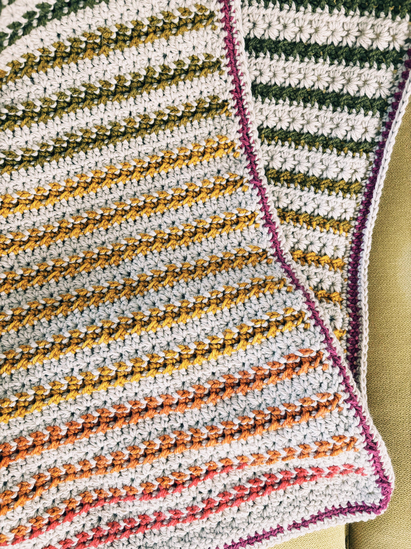 The Amelia Blanket: Two Color Textured Crochet Throw – I Can Crochet That