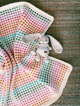 Tunisian Crochet Waffle Stitch Baby Blanket - Crochet Baby Blanket Pattern - The Bella Blanket