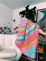 Tunisian Crochet Corner to Corner Baby Blanket - Crochet Baby Blanket Pattern - The Callie