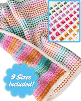 Tunisian Crochet Waffle Stitch Baby Blanket - Crochet Baby Blanket Pattern - The Bella Blanket