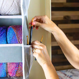 YARNstashr™ Over Door Organizer by Bobble + Puff - Over the Door Yarn Storage Ideal for Crochet Stuff, WIPs and More!