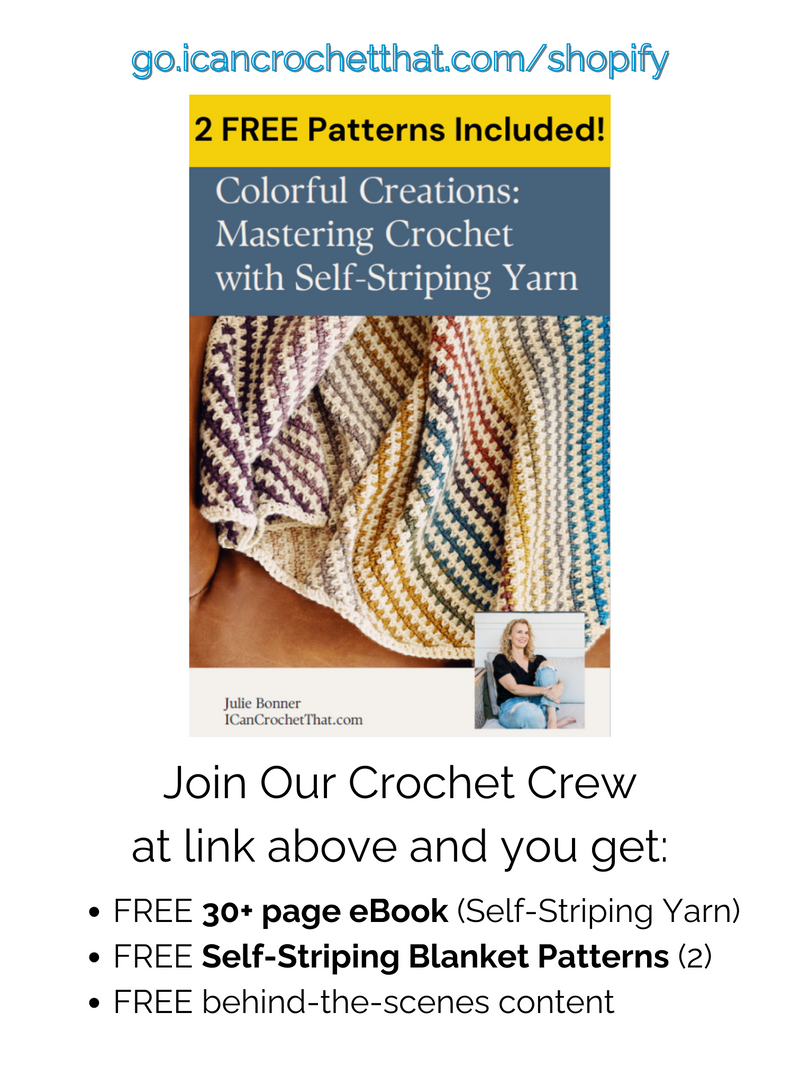 Crochet Camping Blanket Pattern | Striped Crochet Blanket Pattern