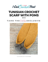 Tunisian Crochet Pattern Bundle w/ VIDEOS | Tunisian Crochet Blanket Pattern | Tunisian Crochet Beanie Pattern | Tunisian Crochet Scarf | 5 Patterns Included!