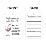 Printable Funny Gift Tags for Wine Lovers - Funny Double Sided Crochet Gift Tags - Crochet Quote Gift Tags - Funny Gift Tags PDF