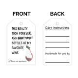 Printable Funny Gift Tags for Wine Lovers - Funny Double Sided Crochet Gift Tags - Crochet Quote Gift Tags - Funny Gift Tags PDF