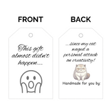 Printable Funny Gift Tags for Cat Lovers - Funny Double Sided Crochet Gift Tags - Crochet Quote Gift Tags - Funny Gift Tags PDF - Cat Owners
