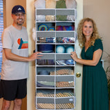 YARNstashr™ Over Door Organizer by Bobble + Puff - Over the Door Yarn Storage Ideal for Crochet Stuff, WIPs and More!