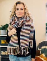 Tunisian Crochet Blanket Scarf Pattern