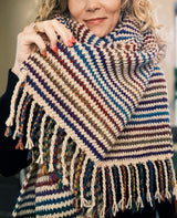 Tunisian Crochet Blanket Scarf Pattern