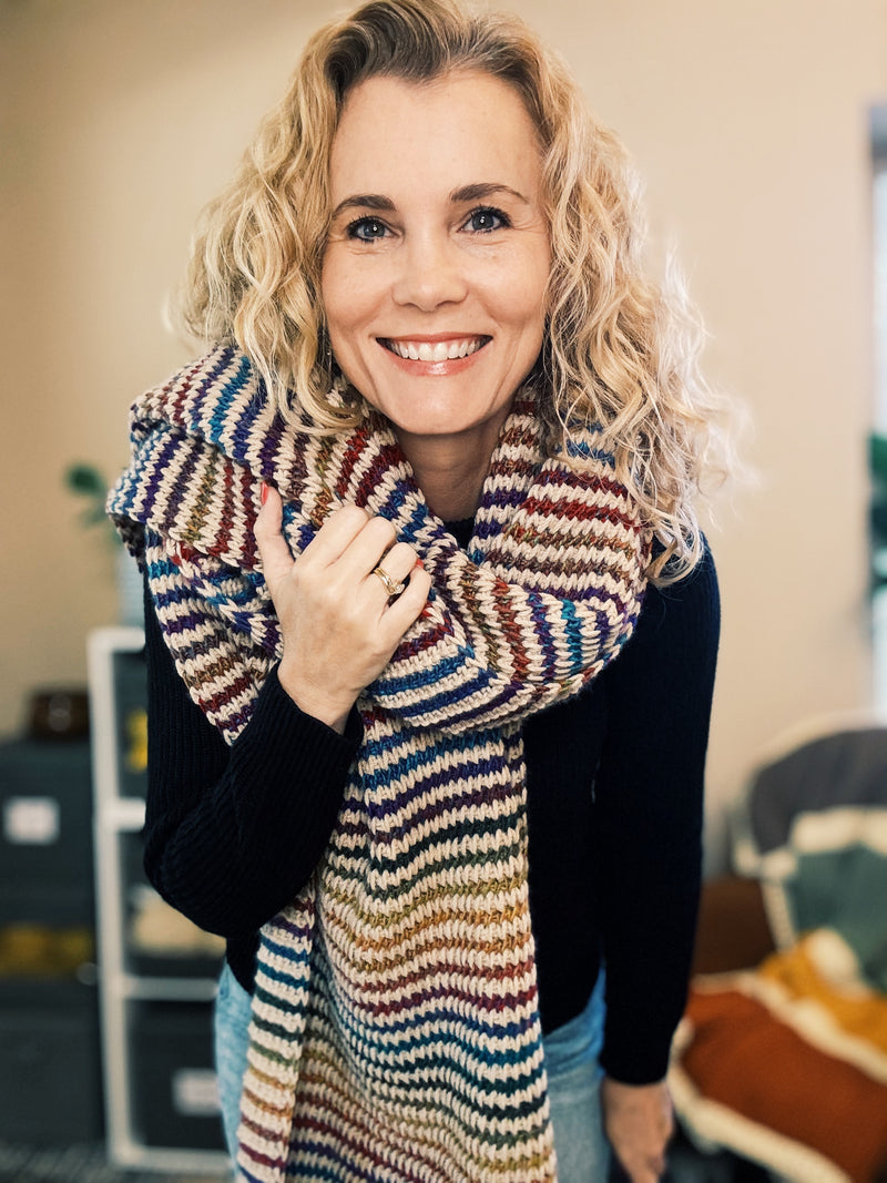 Tunisian Crochet Blanket Scarf Pattern