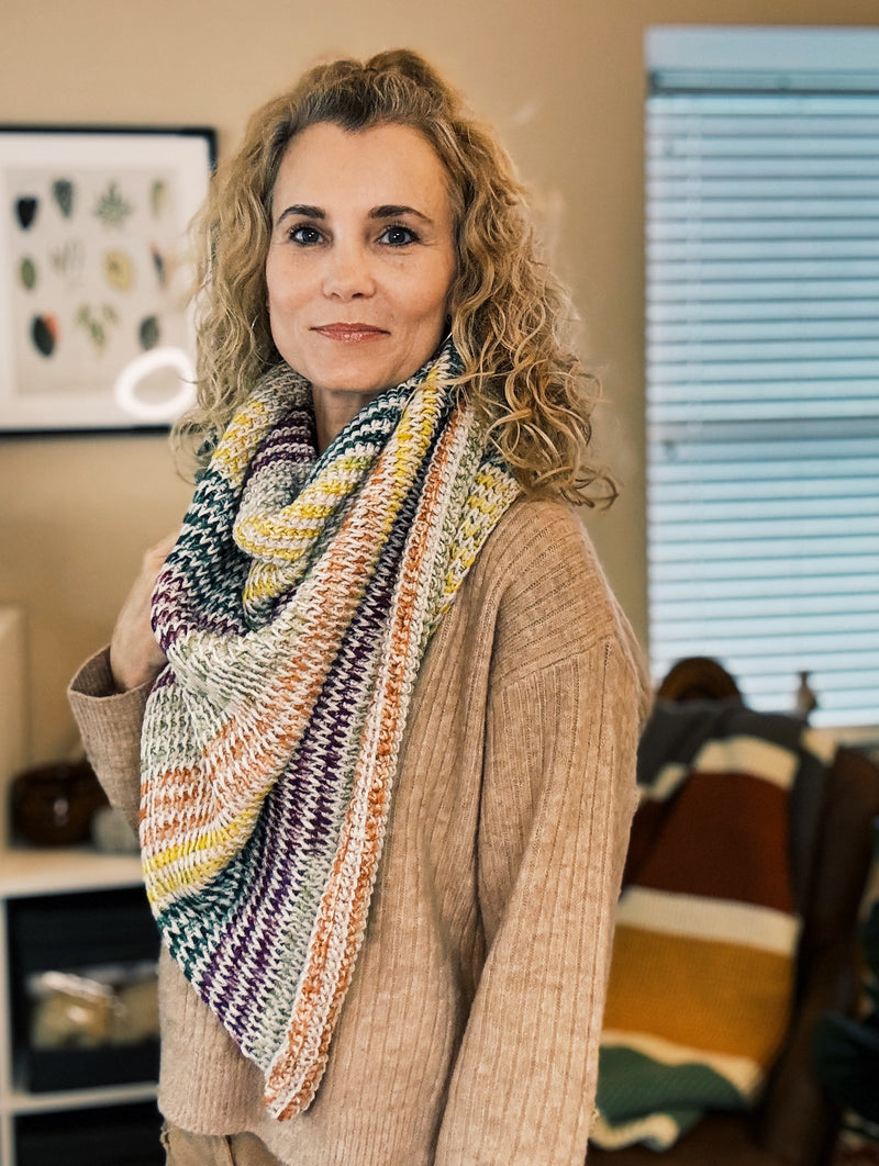 Tunisian Crochet Triangle Scarf Pattern Crochet Shawl – I Can