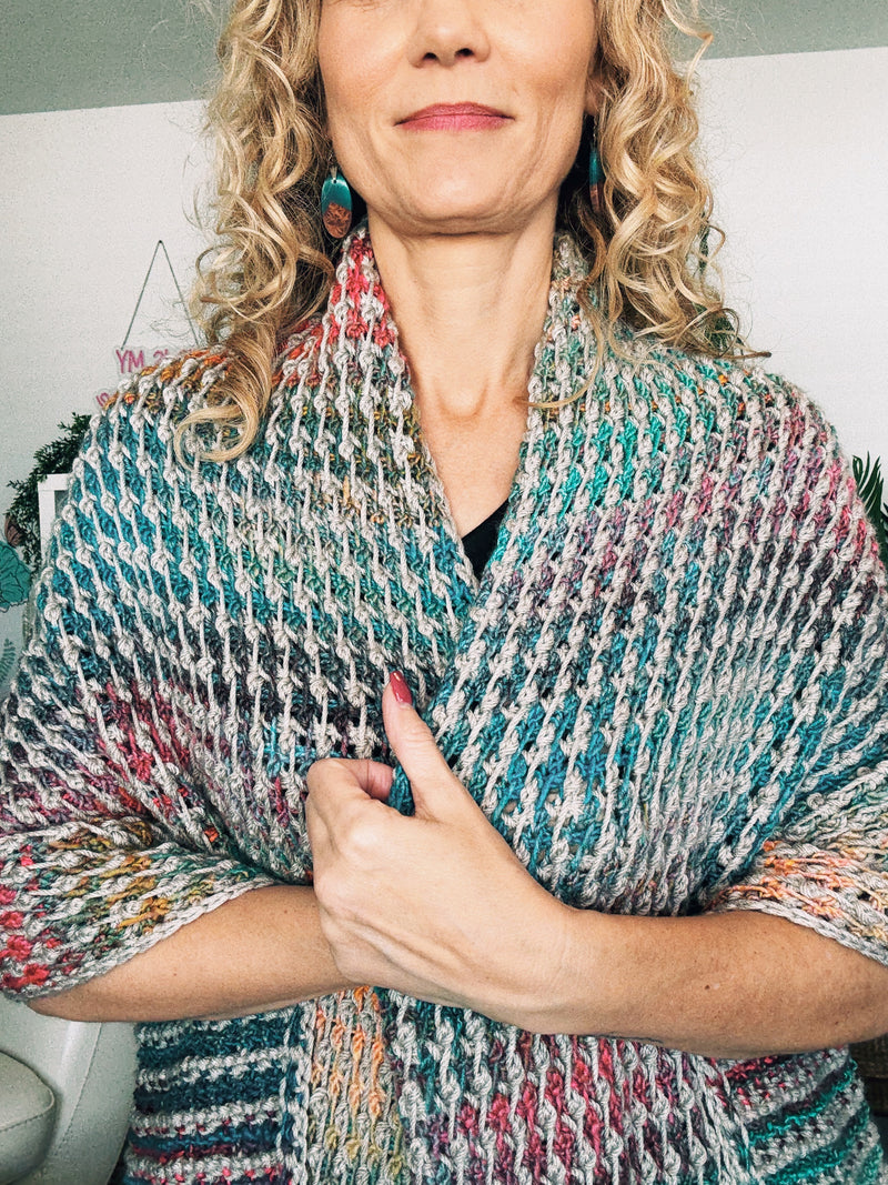 Tunisian Crochet Blanket Scarf Pattern | Free Crochet Blanket Scarf Pattern PDF