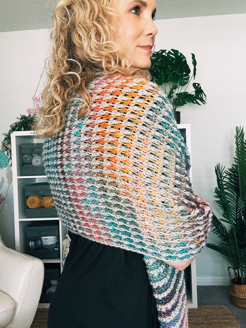 Tunisian Crochet Blanket Scarf Pattern | Free Crochet Blanket Scarf Pattern PDF