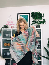 Tunisian Crochet Blanket Scarf Pattern | Free Crochet Blanket Scarf Pattern PDF