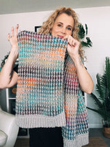 Tunisian Crochet Blanket Scarf Pattern | Free Crochet Blanket Scarf Pattern PDF