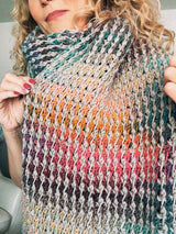 Tunisian Crochet Blanket Scarf Pattern | Free Crochet Blanket Scarf Pattern PDF