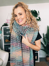 Tunisian Crochet Blanket Scarf Pattern | Free Crochet Blanket Scarf Pattern PDF