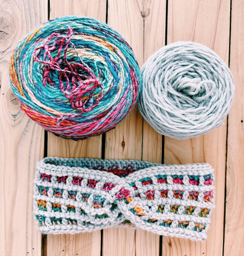 Tunisian Crochet Waffle Stitch Ear Warmer Pattern