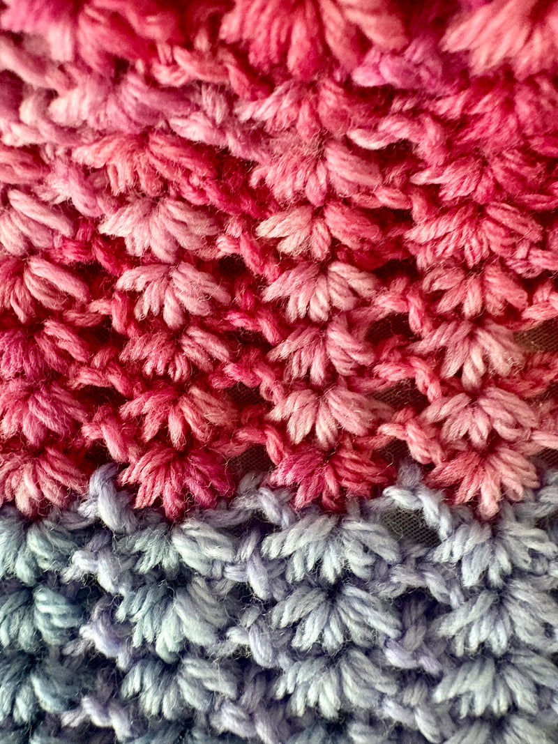 Tunisian Crochet Lace Shell Wrap Pattern