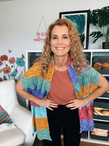 Tunisian Crochet Lace Shell Wrap Pattern