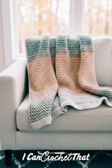 Tunisian Crochet XOXO Throw Pattern (PDF Download)