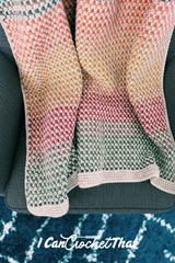 Tunisian Crochet XOXO Throw Pattern (PDF Download)