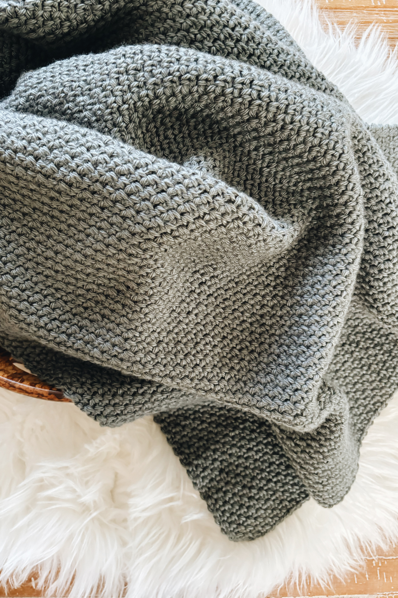 Linen Stitch Crochet Blanket Pattern