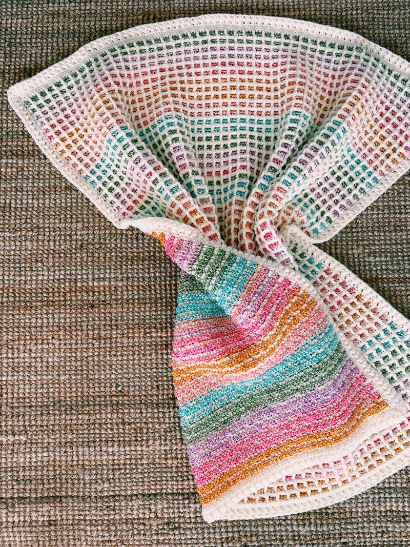 Waffle Stitch Crochet Blanket Pattern – The Emmy